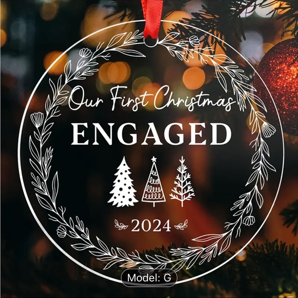 CHRISTMAS ORNAMENT - HIS OR HER GIFT, COUPLE GIFT, CHRISTMAS, DECOR, HOLIDAY - Picture 1 of 4